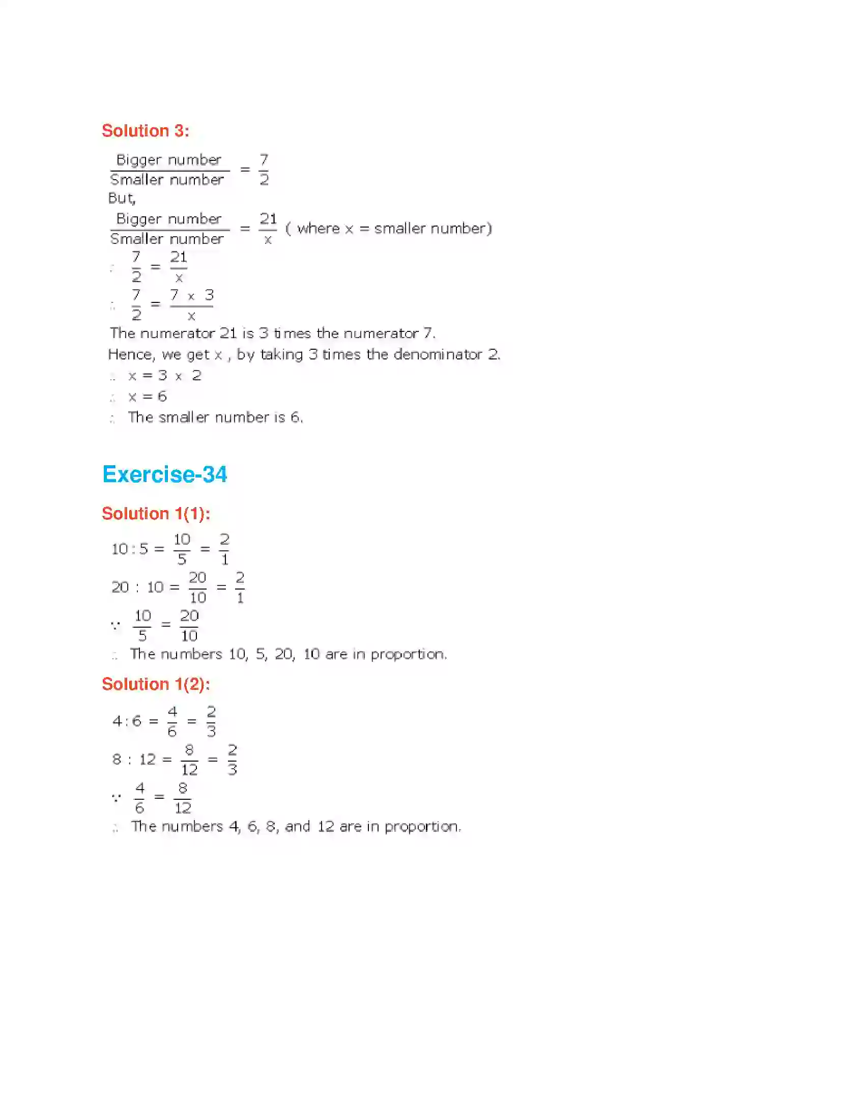 Maharashtra Board Class 6th Mathematics Ratio and Proportion Solution 6