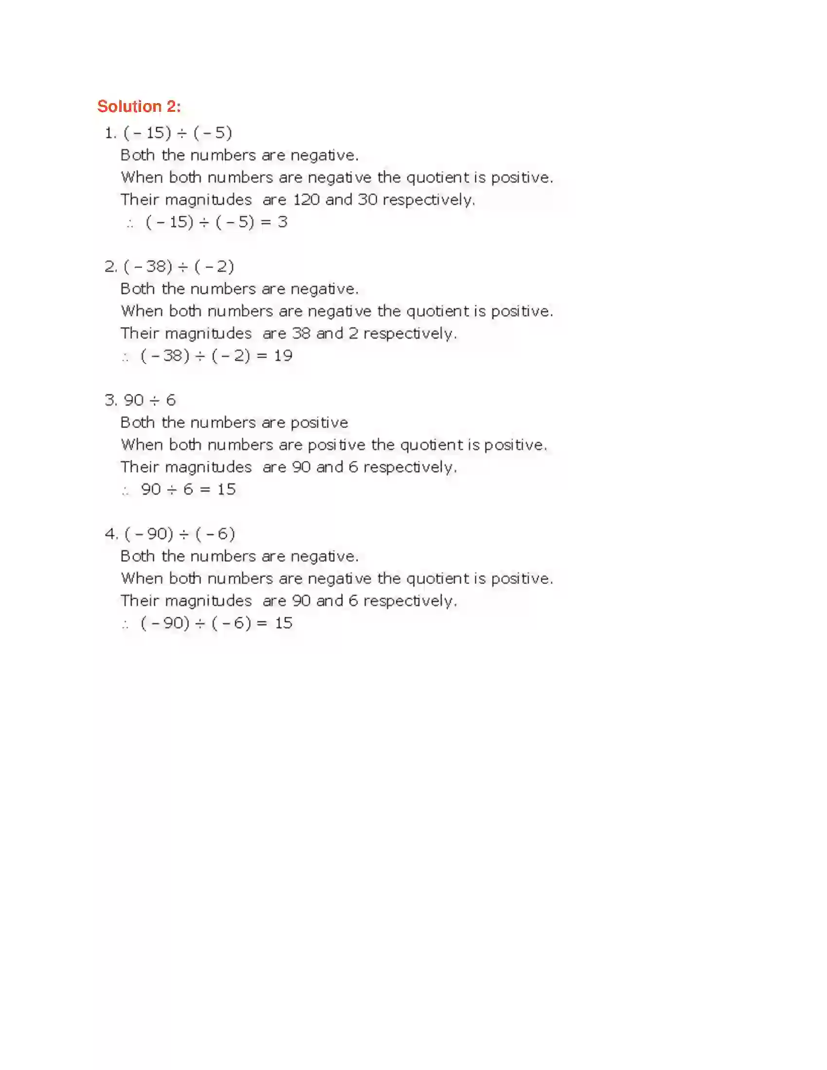 Maharashtra Board Class 6th Mathematics Integers Solution 10
