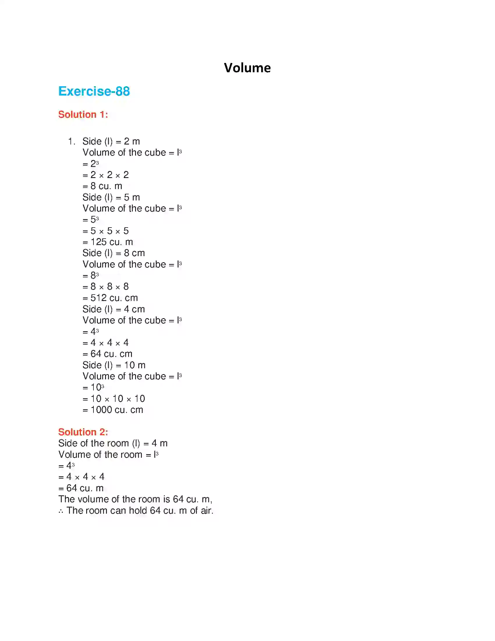 Maharashtra Board Class 6th Mathematics Volume Solution 1