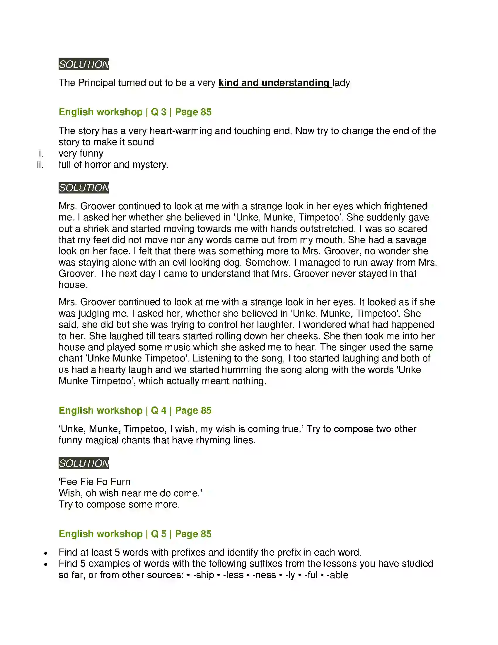 Maharashtra Board Class 7th English Unke Munke Timpetoo Solution 3