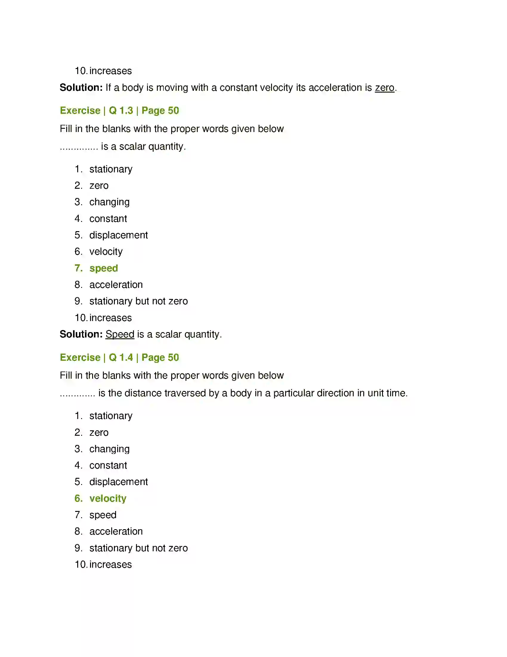 Maharashtra Board Class 7th General Science Motion, Force and Work Solution 2