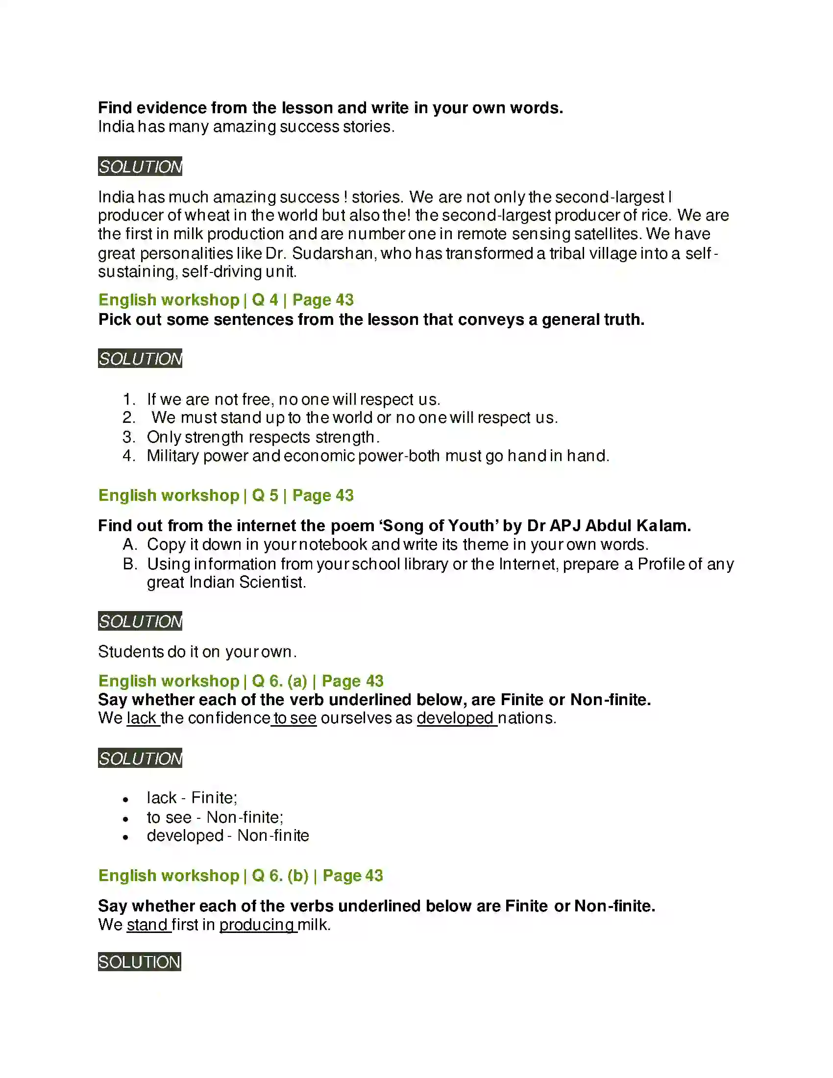 Maharashtra Board Class 8th English 2.4 Three Visions for India Solution 4