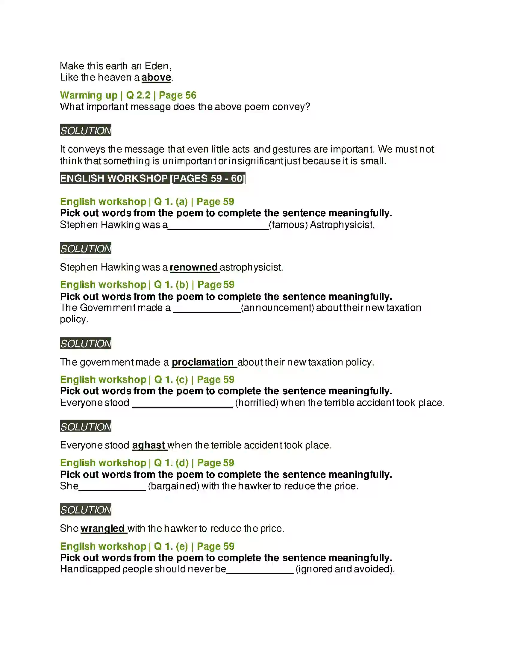 Maharashtra Board Class 8th English 3.1 The Plate of Gold Solution 2