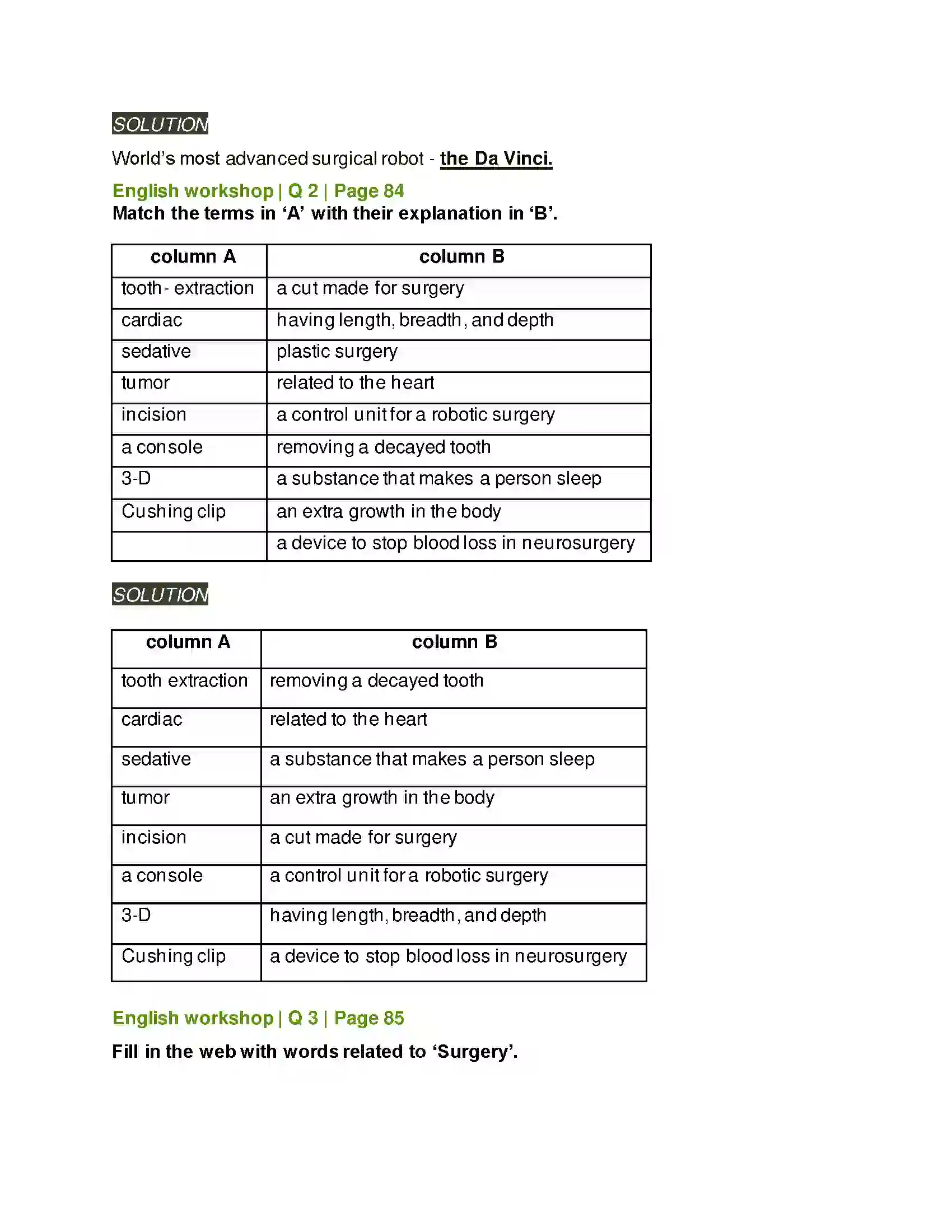 Maharashtra Board Class 8th English 4.2 Revolutionary Steps In Surgery Solution 5