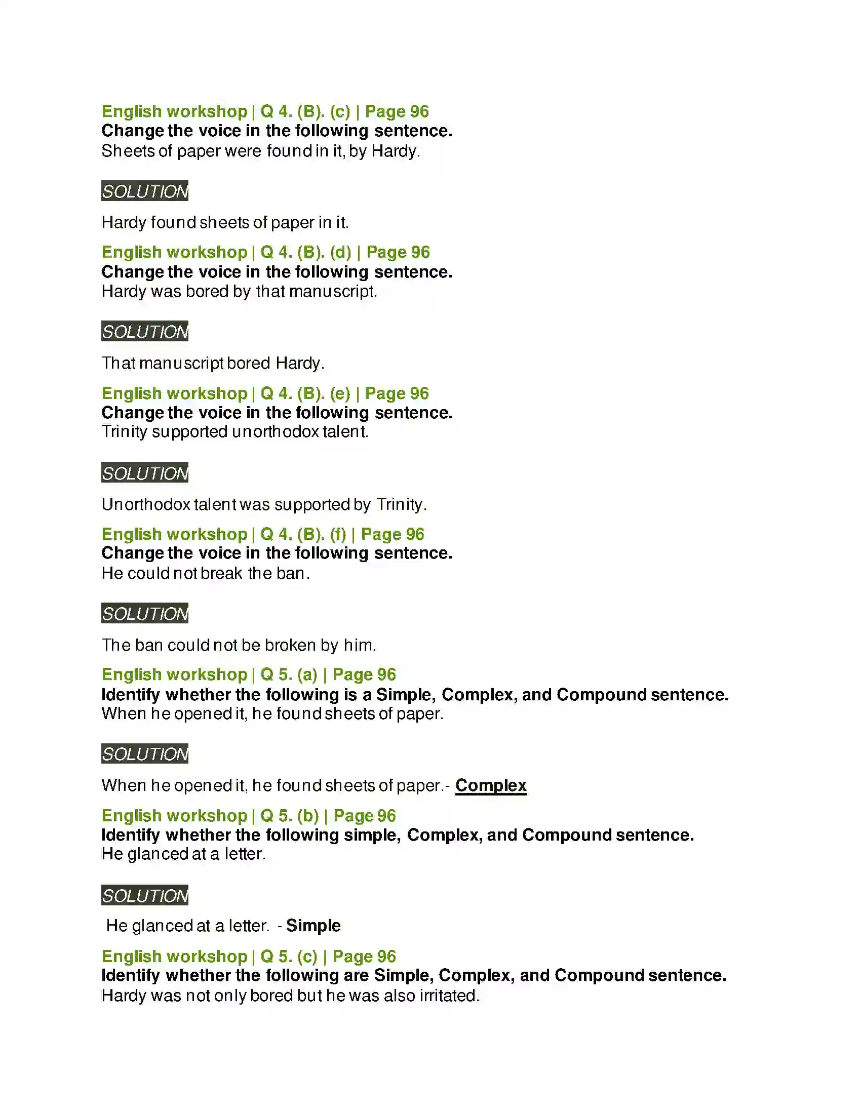 Maharashtra Board Class 8th English 4.4 Ramanujan Solution 5