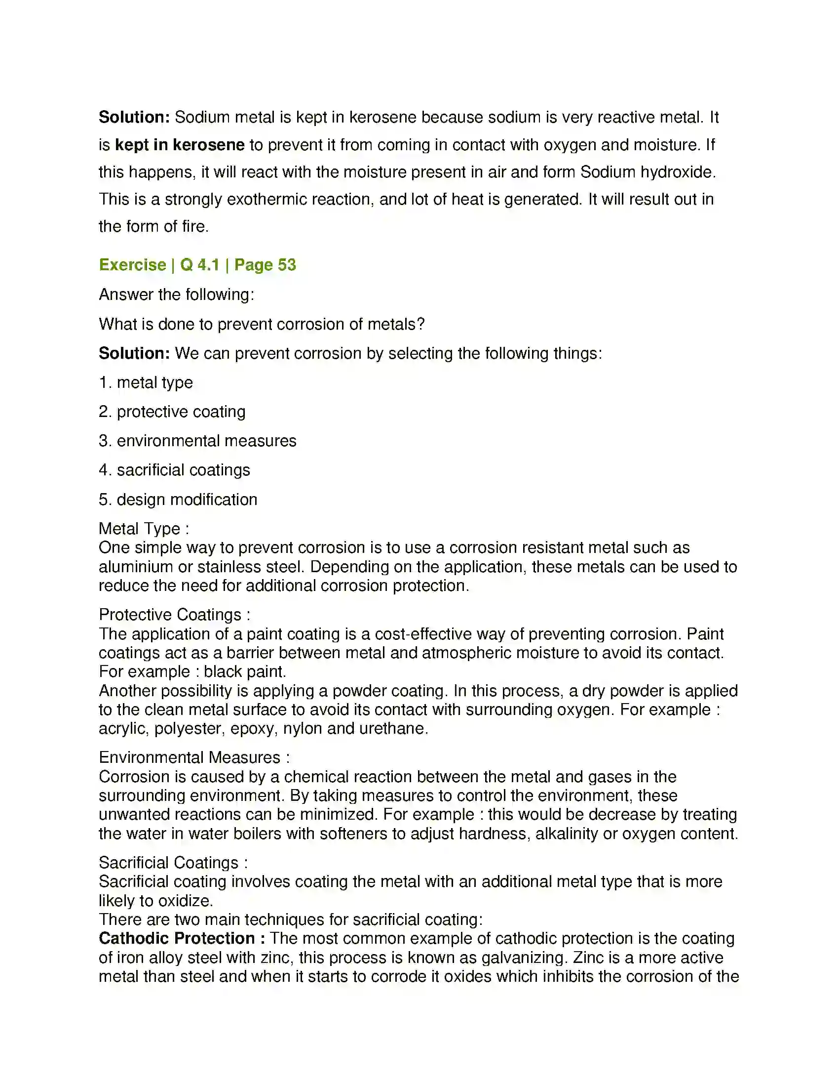 Maharashtra Board Class 8th General Science Metals and Nonmetals Solution 3