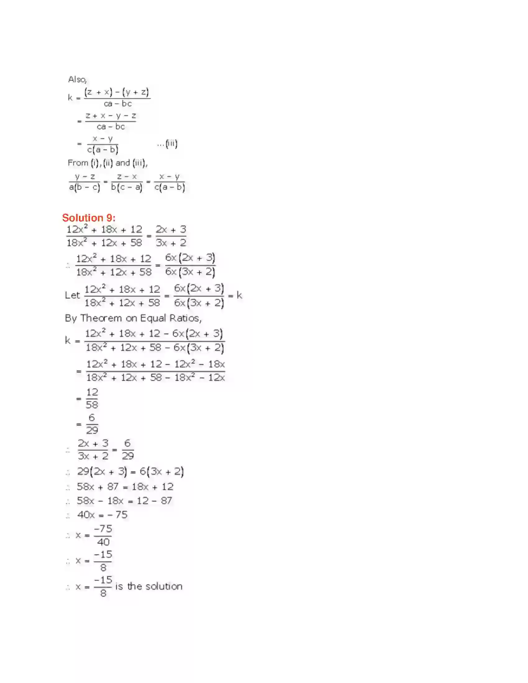 Maharashtra Board Class 9th Algebra Ratio and Proportion Solution 21