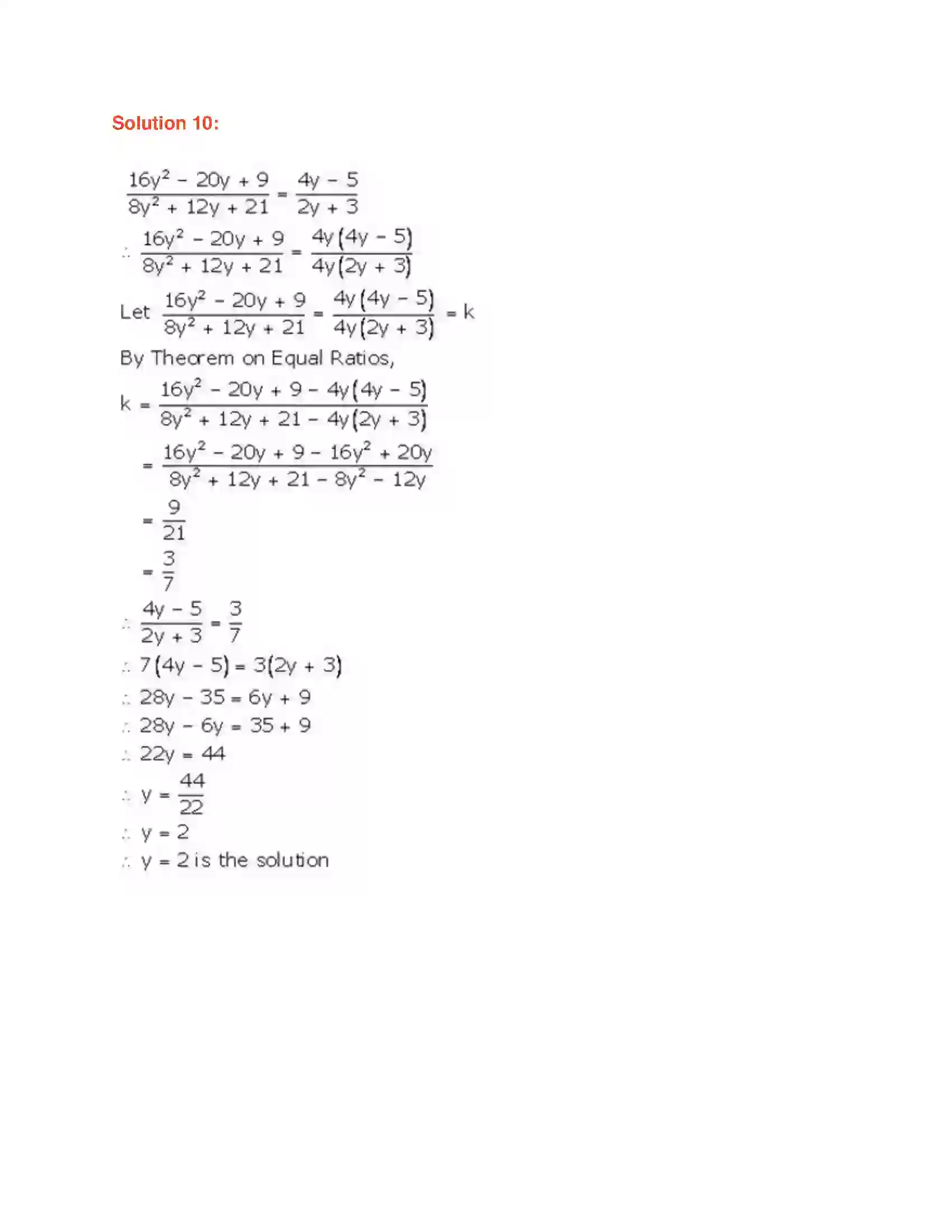 Maharashtra Board Class 9th Algebra Ratio and Proportion Solution 22