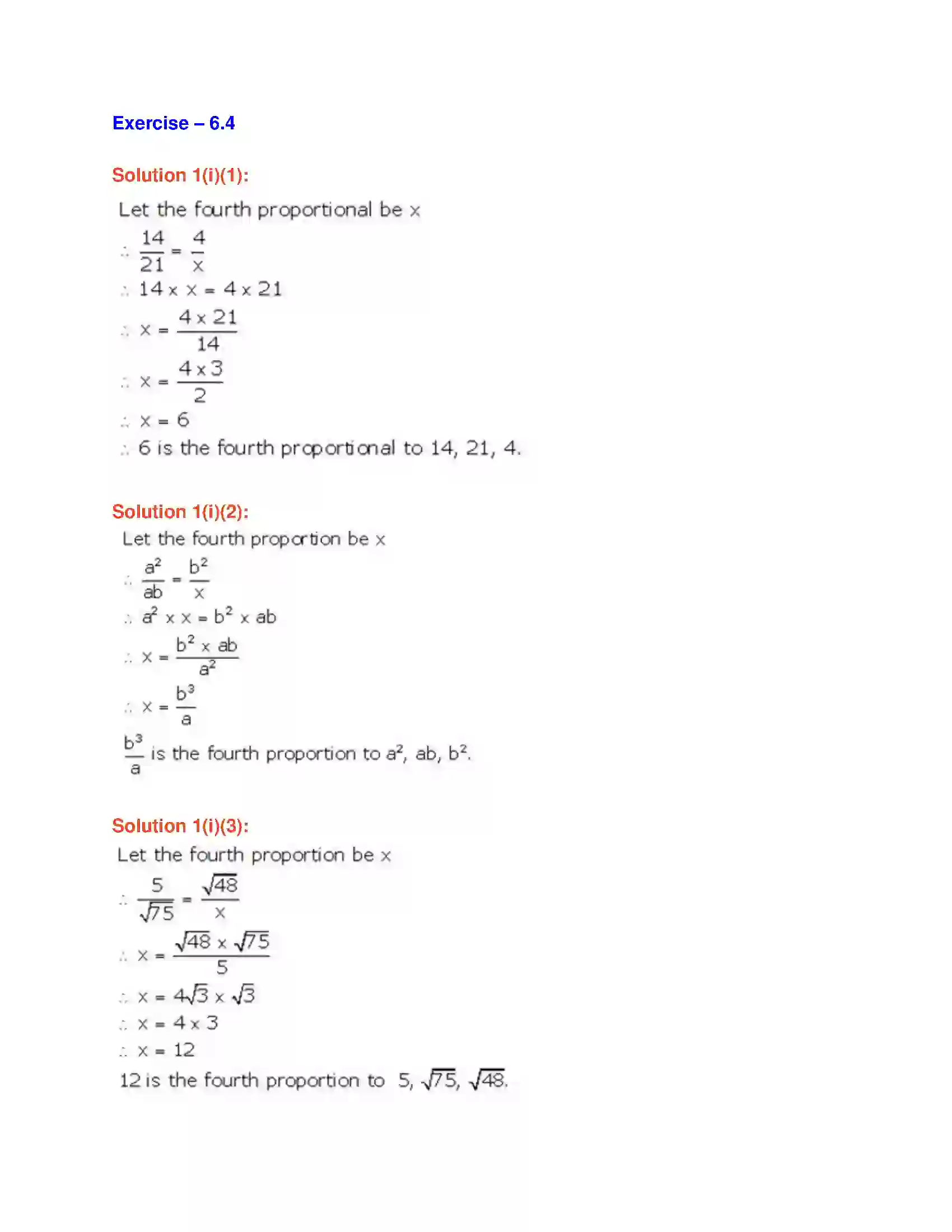 Maharashtra Board Class 9th Algebra Ratio and Proportion Solution 23