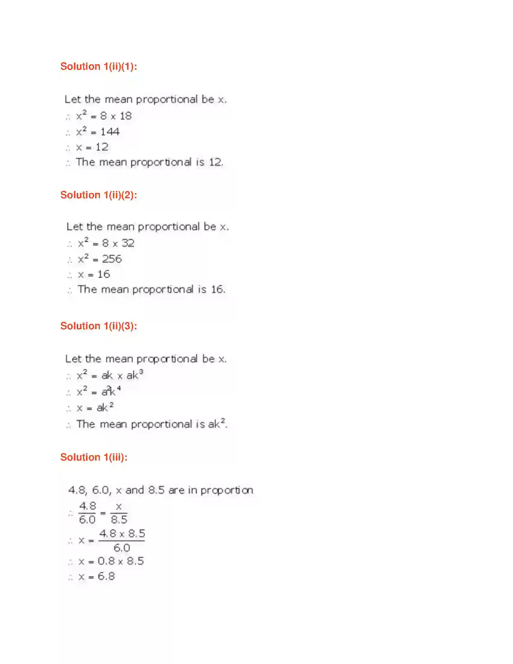 Maharashtra Board Class 9th Algebra Ratio and Proportion Solution 24