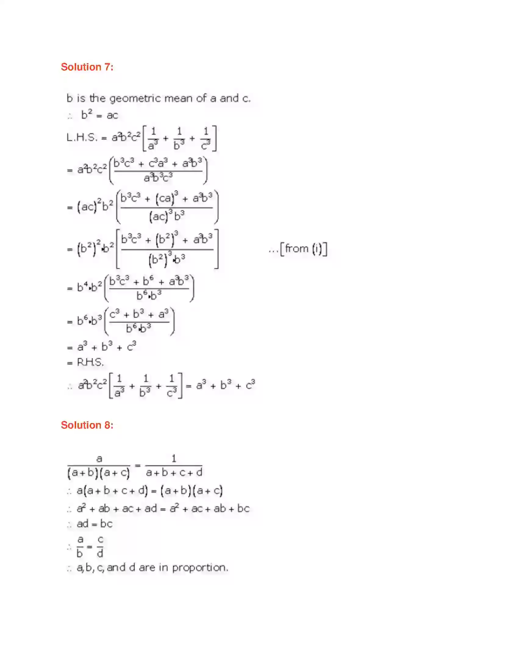 Maharashtra Board Class 9th Algebra Ratio and Proportion Solution 34