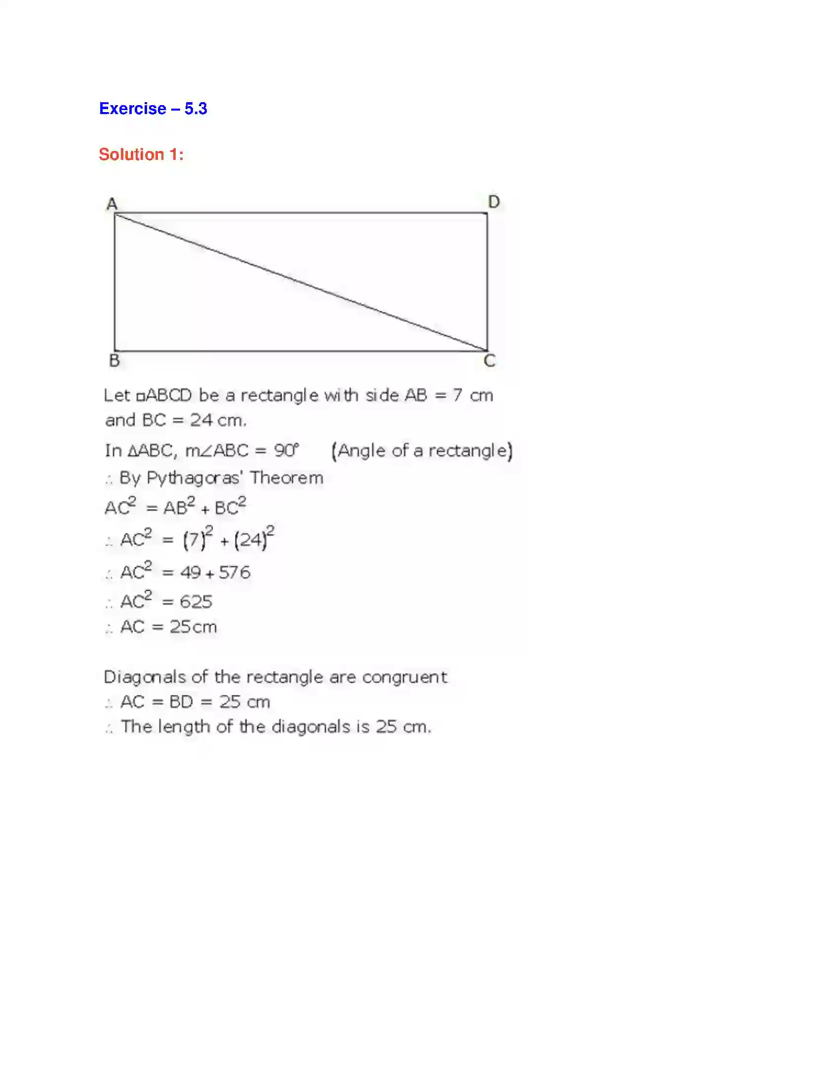 Maharashtra Board Class 9th Geometry Quadrilaterals Solution 12