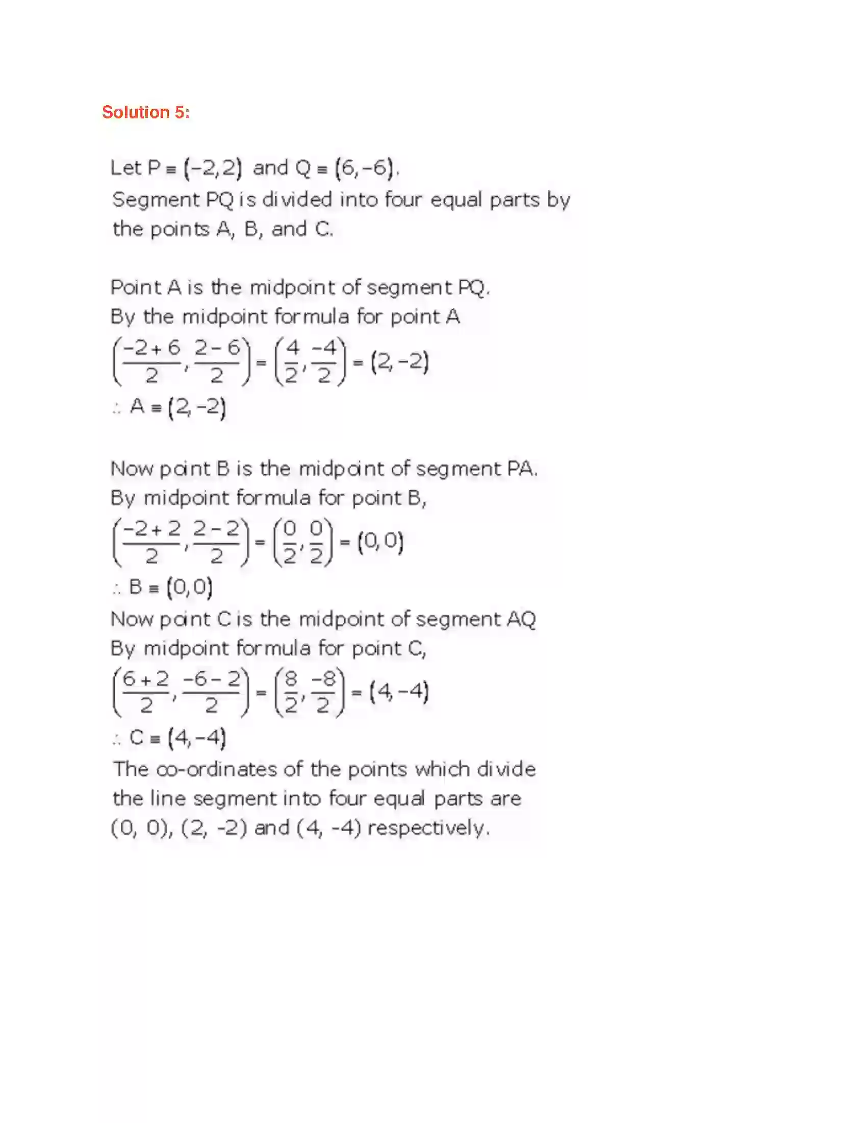 Maharashtra Board Class 9th Geometry Co-ordinate Geometry Solution 12