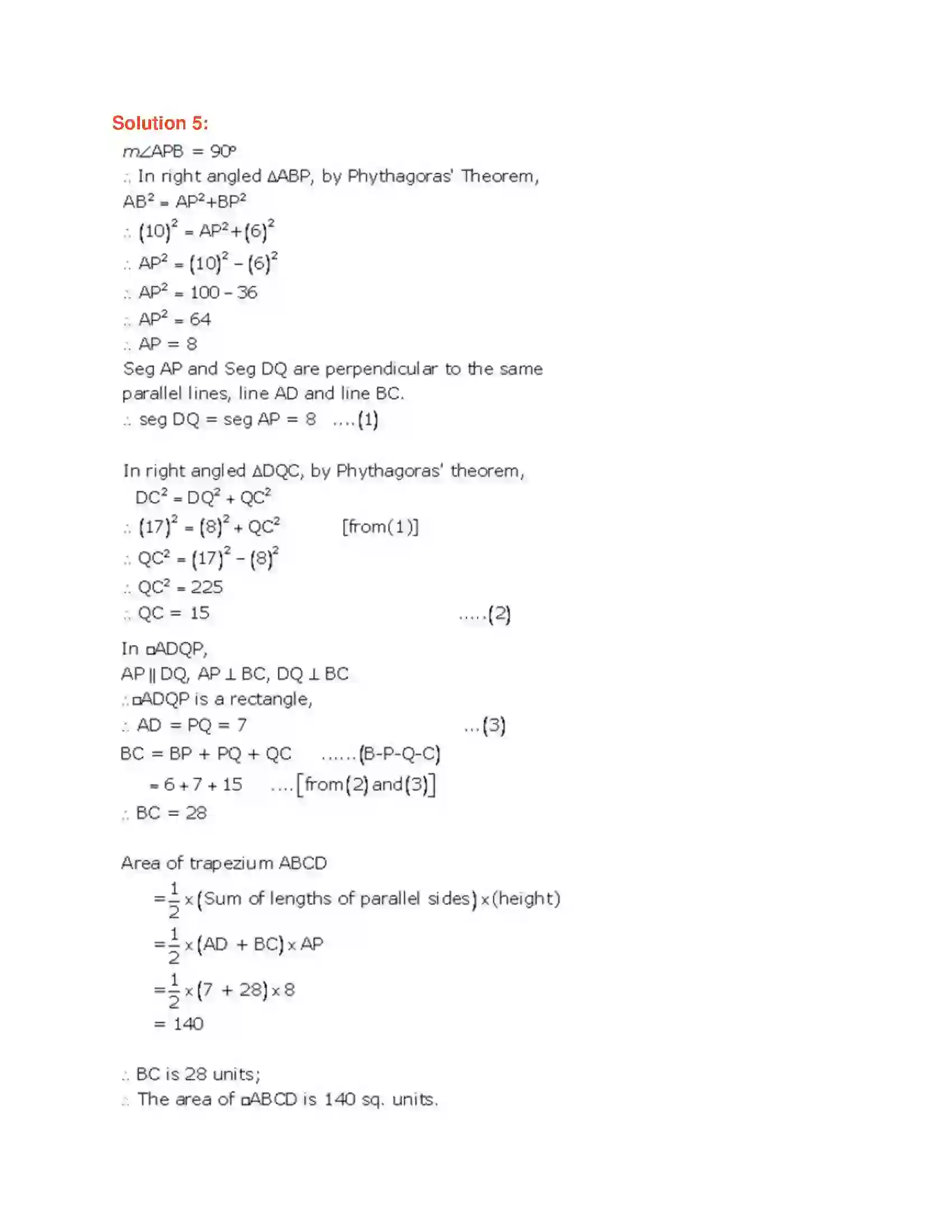 Maharashtra Board Class 9th Geometry Mensuration Solution 8