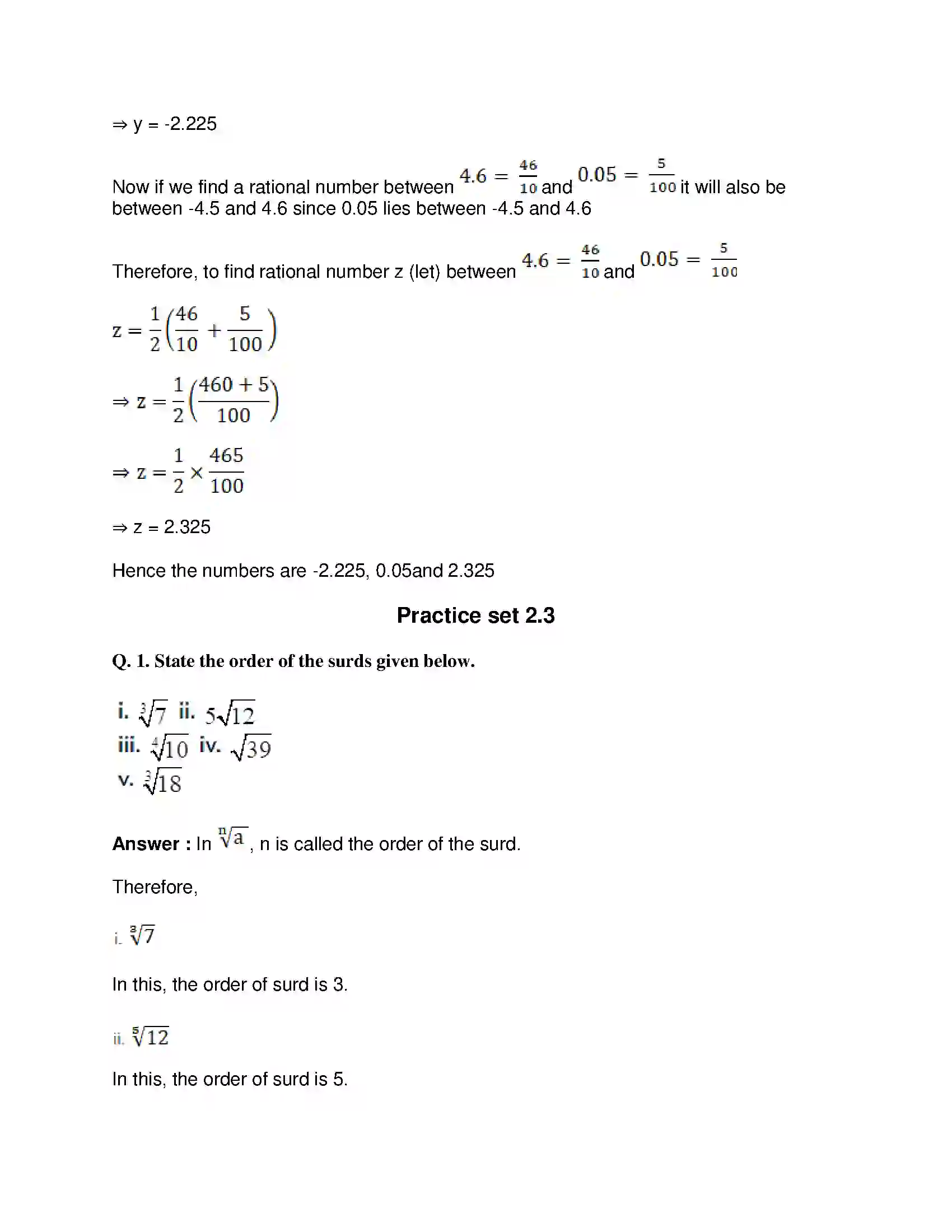 Maharashtra Board Class 9th Mathematics Part-I - English Medium Real Numbers Solution 13