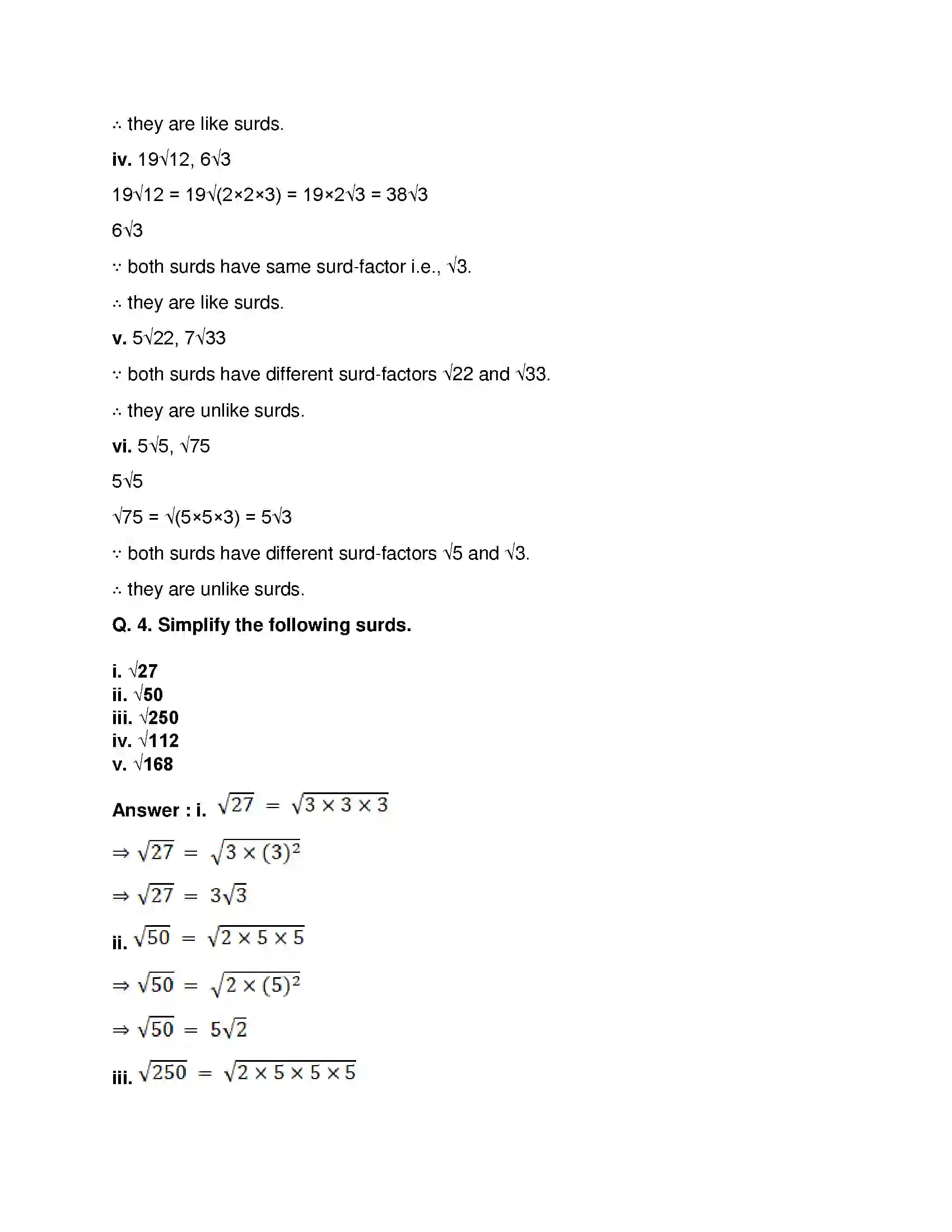 Maharashtra Board Class 9th Mathematics Part-I - English Medium Real Numbers Solution 16