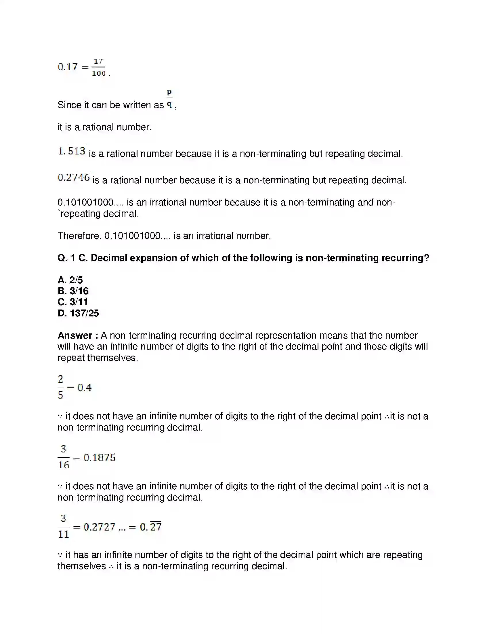 Maharashtra Board Class 9th Mathematics Part-I - English Medium Real Numbers Solution 32